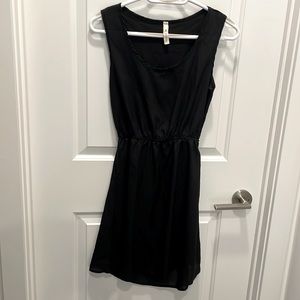Black Scallop Cutout Dress
